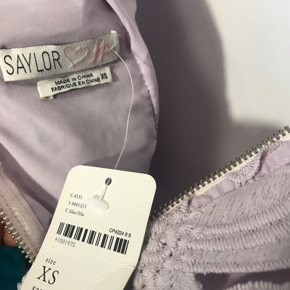 NWT Free People x Saylor off-shoulder mini dress size XS Fairycore whimsical - Picture 5 of 5